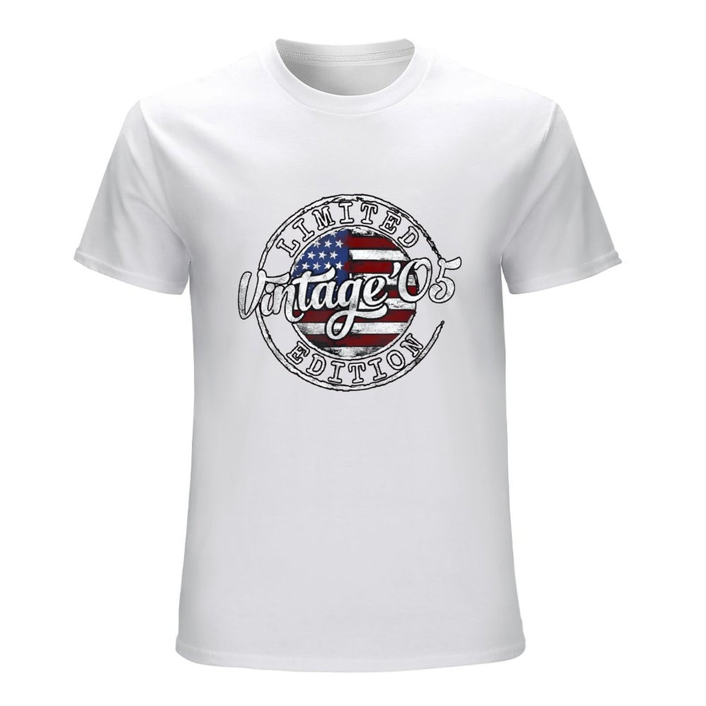 Inkmay Casual Cotton T-shirt Limited Edition Vintage American Flag Design Unisex T-shirtCleanCut Performance T-Shirt