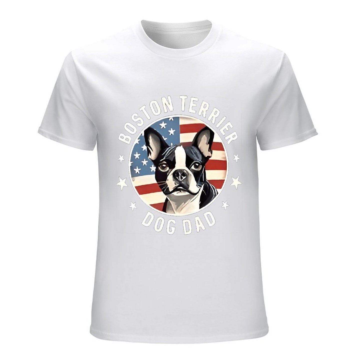 Inkmay Casual Cotton T-shirt Bold Dog Face With Text Design Unisex T-shirtBold CleanCut T-Shirt