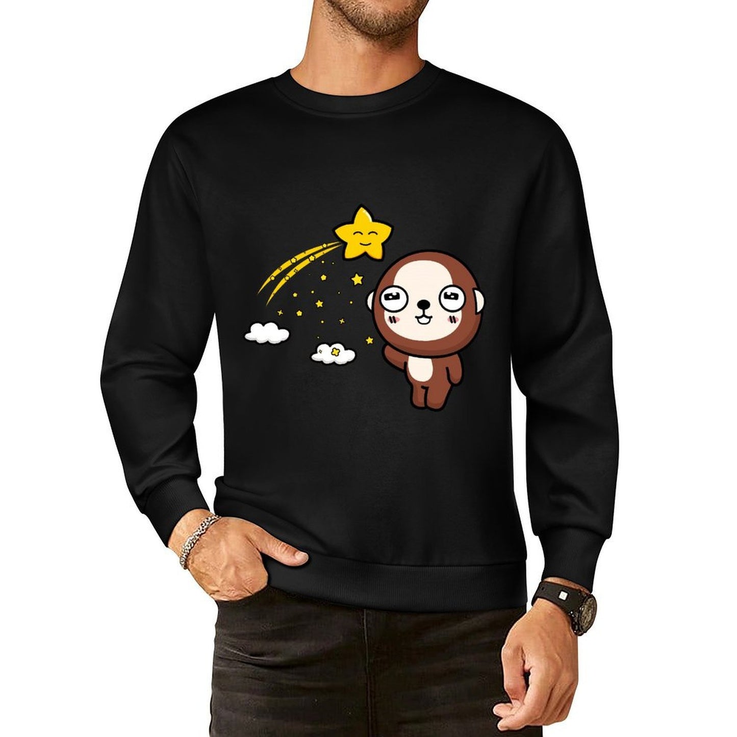 IPBR 250g Crew Neck Long Sleeve Sweatshirt Front GraphicCrew Neck Long Sleeve Sweatshirt4001383