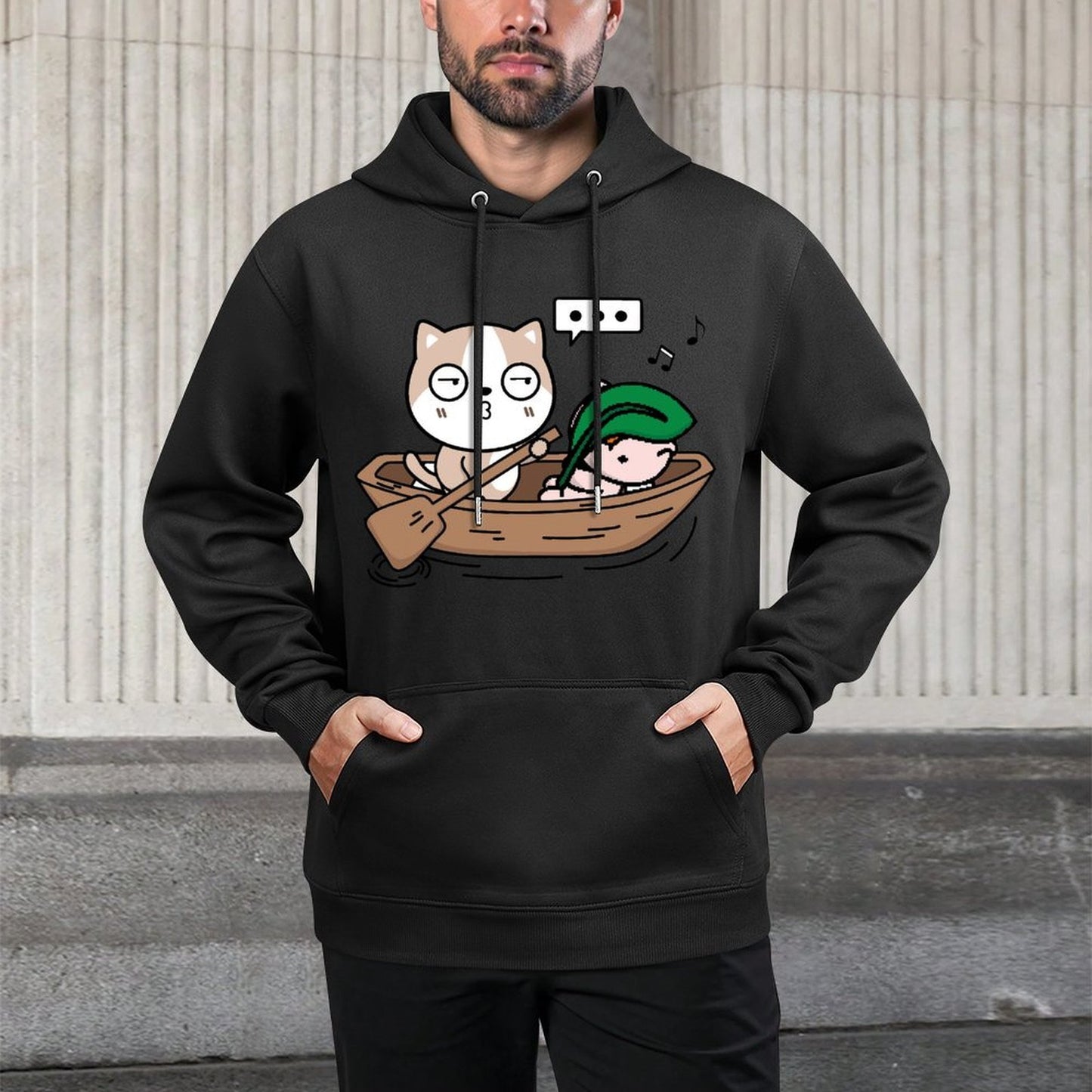 IPBR 250g Hooded Pocket Sweatshirt Front GraphicMen's Hooded  Sweatshirt4003917
