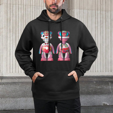 IPIB 250g Hooded Pocket Sweatshirt Front GraphicMen's Hooded  Sweatshirt6000077-4
