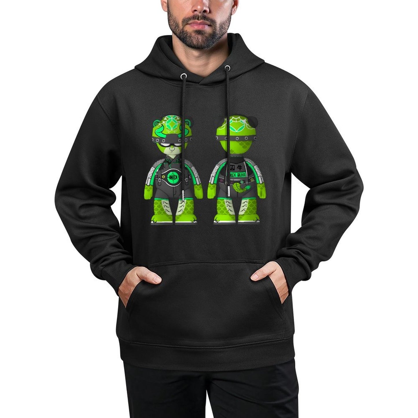 IPIB 250g Hooded Pocket Sweatshirt Front GraphicMen's Hooded  Sweatshirt6000095-6