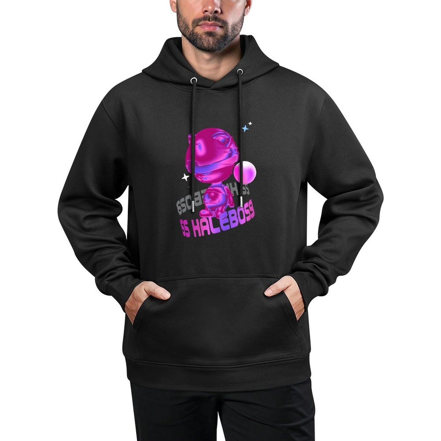 IPIB 250g Hooded Pocket Sweatshirt Front GraphicMen's Hooded  Sweatshirt6000017-6