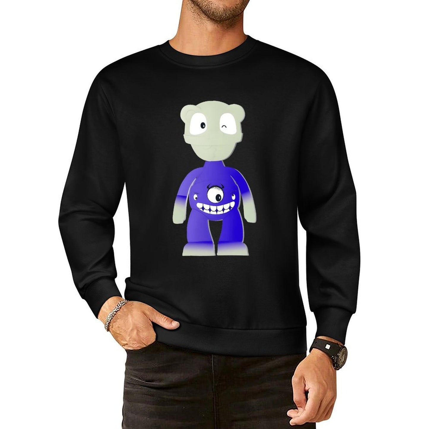 Long Sleeve With Front PatternSmooth Printing