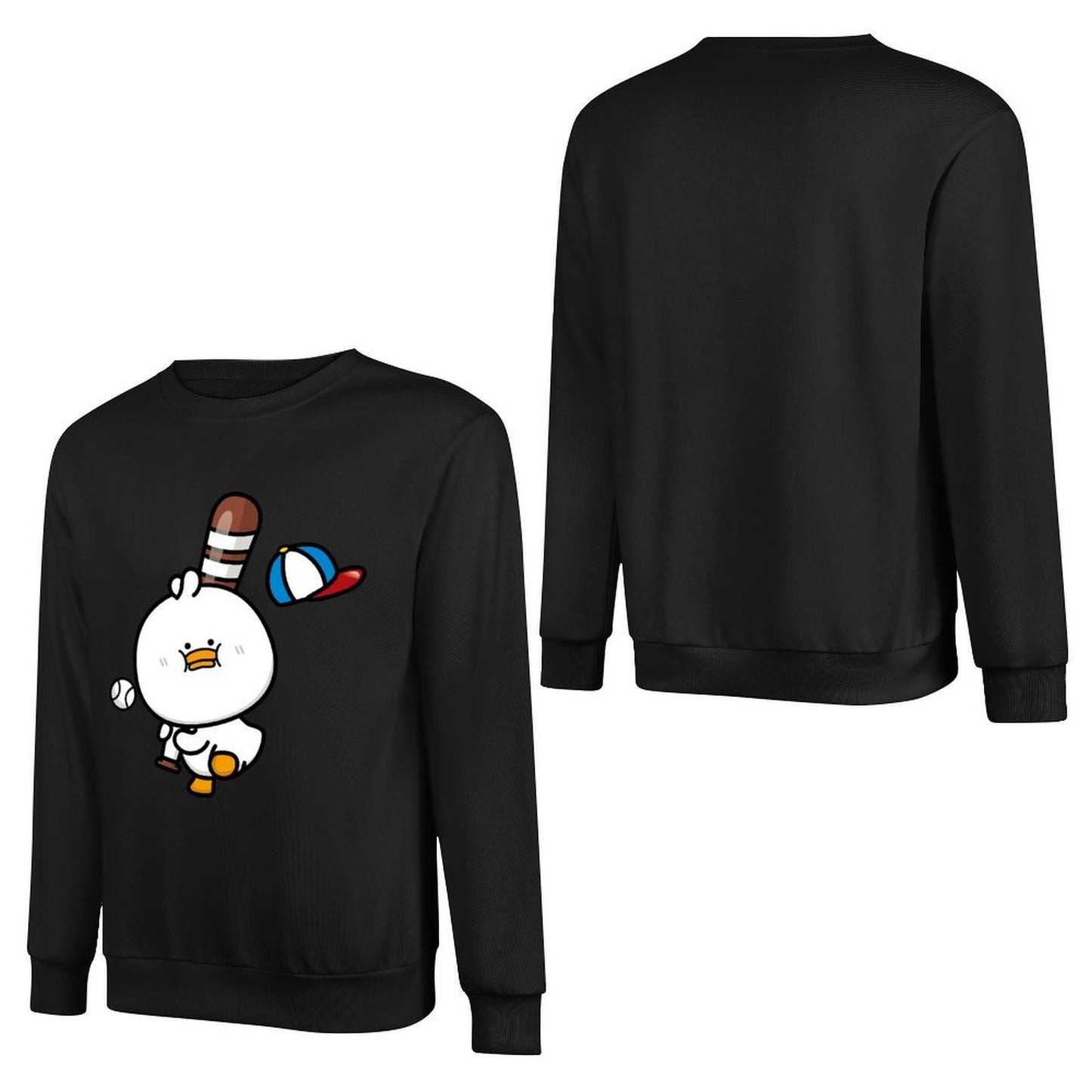 Front Patterned Long Sleeve TopComfort Minimalist