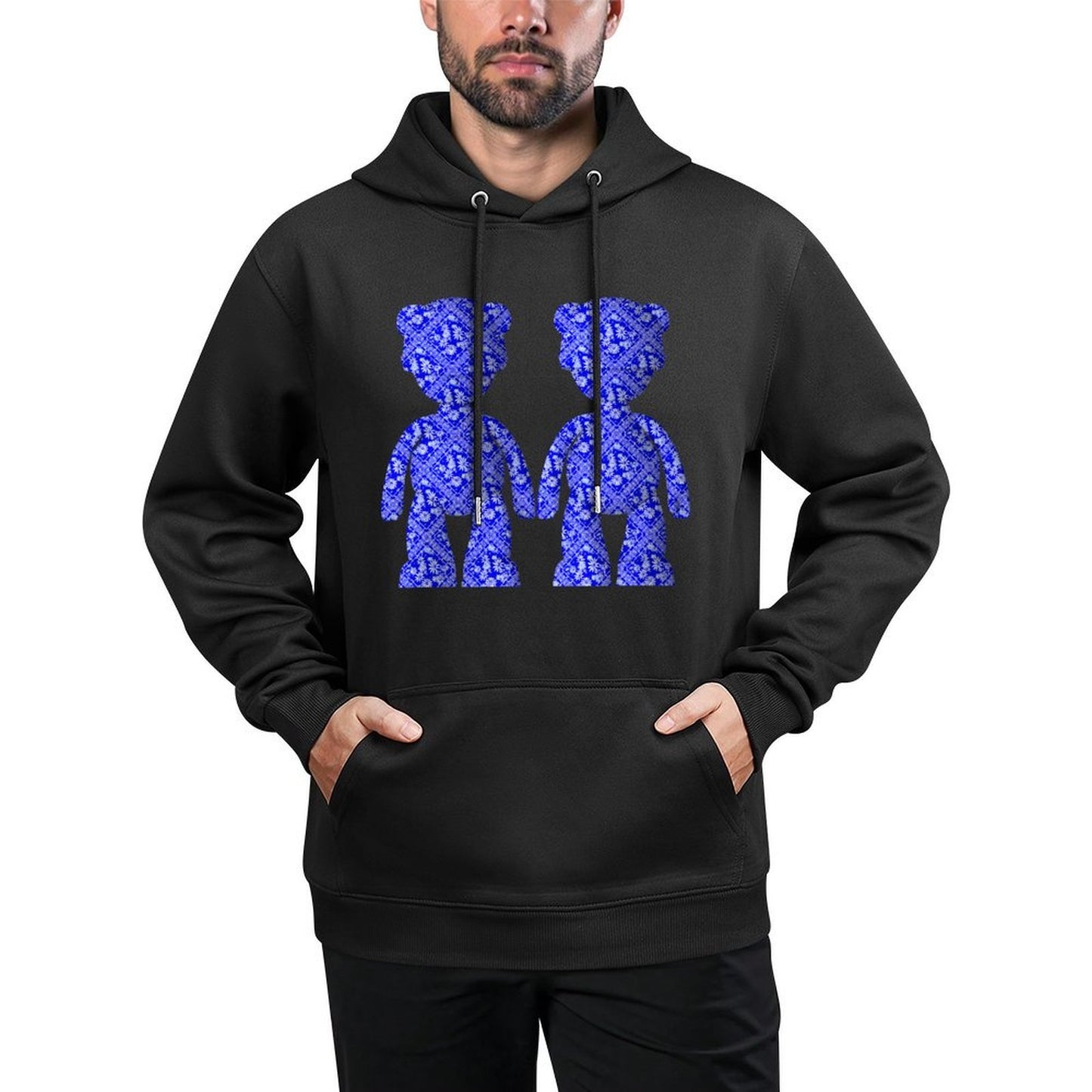 IPIB 250g Hooded Pocket Sweatshirt Front GraphicMen's Hooded  Sweatshirt6000147-6