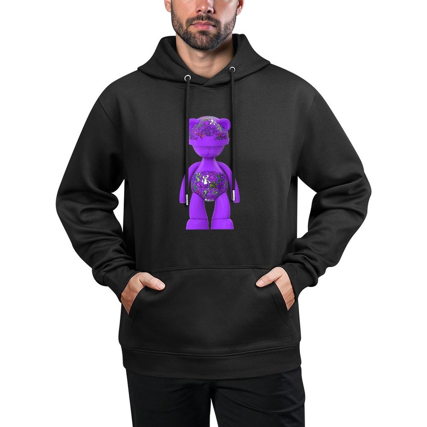 IPIB 250g Hooded Pocket Sweatshirt Front GraphicMen's Hooded  Sweatshirt6000071-3