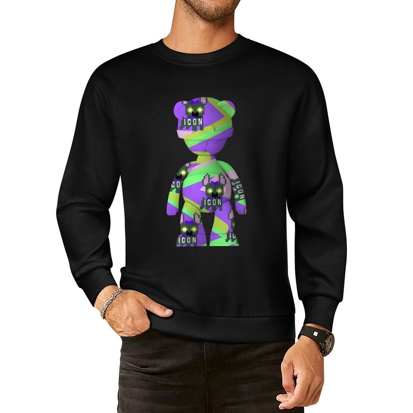 IPIB 250g Crew Neck Long Sleeve Sweatshirt Front GraphicCrew Neck Long Sleeve Sweatshirt6000124-3