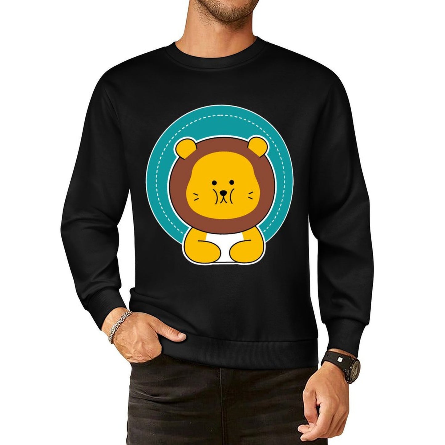 IPBR 250g Crew Neck Long Sleeve Sweatshirt Front GraphicCrew Neck Long Sleeve Sweatshirt4000775
