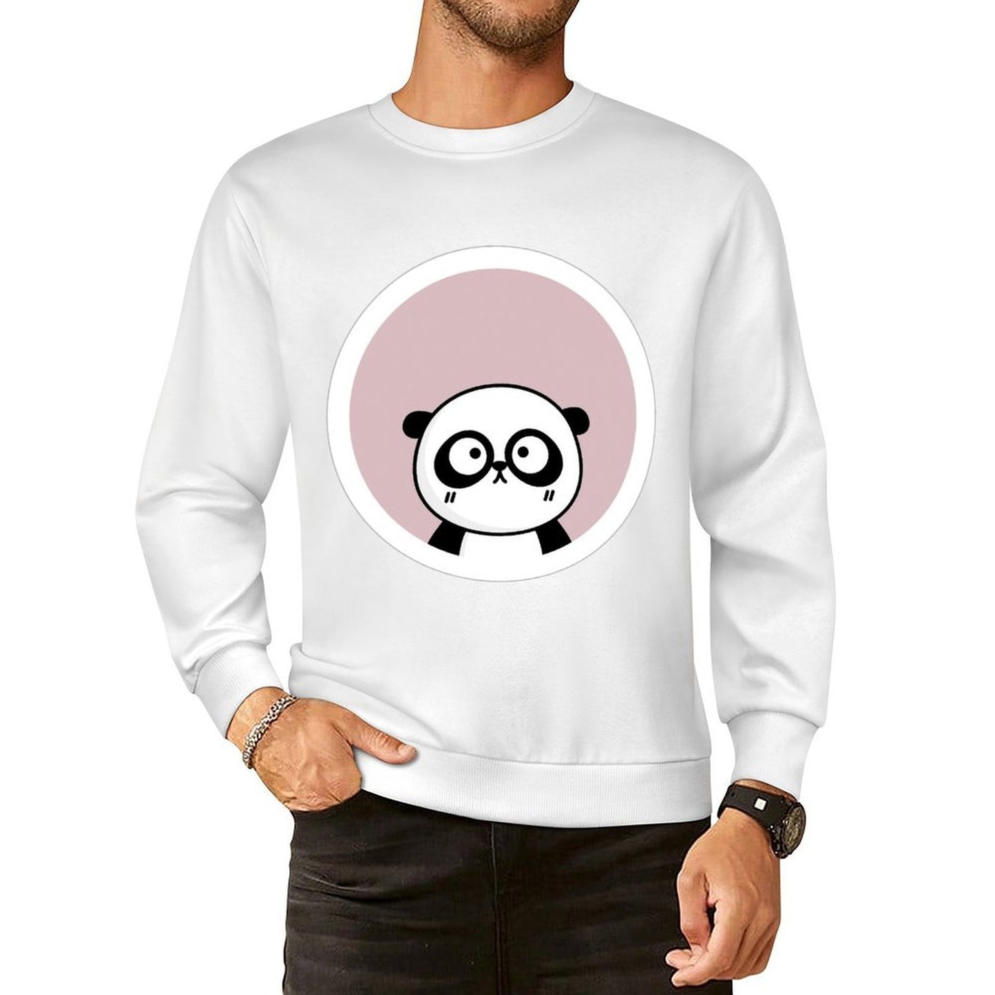 Front Patterned Long Sleeve TopHigh-Quality ClassicLine