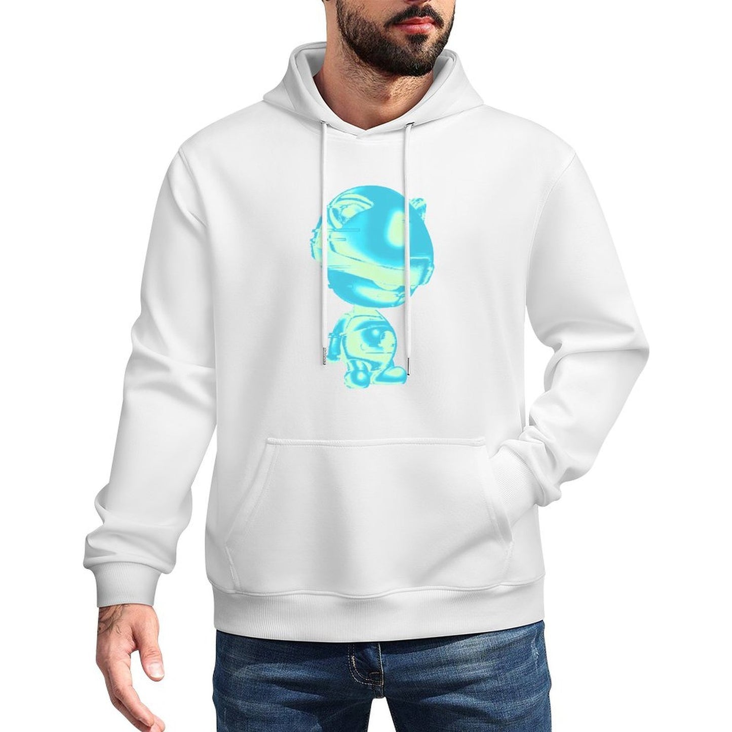 IPIB 250g Hooded Pocket Sweatshirt Front GraphicMen's Hooded  Sweatshirt6000020-4
