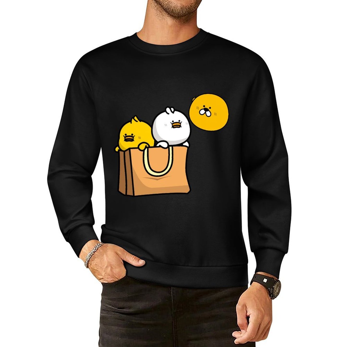 IPBR 250g Crew Neck Long Sleeve Sweatshirt Front GraphicCrew Neck Long Sleeve Sweatshirt4000021