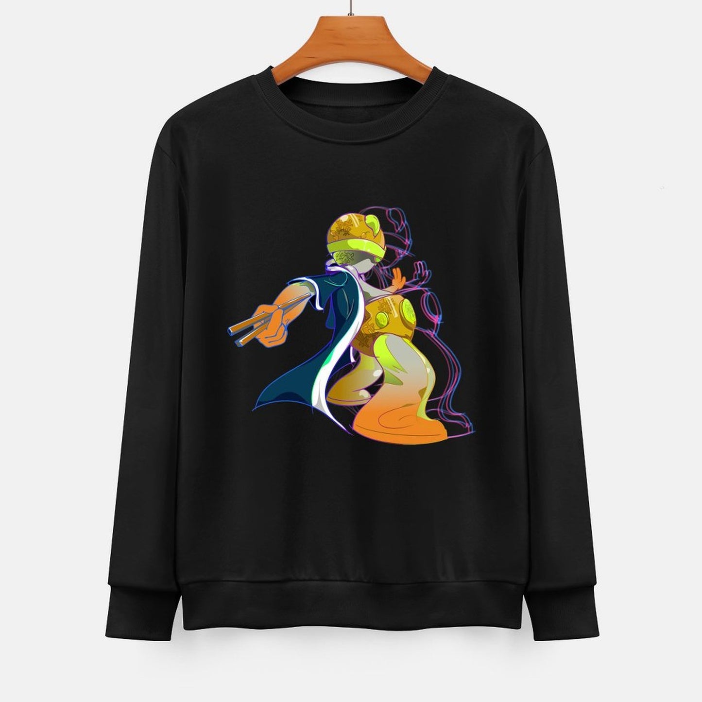 IPIB 250g Crew Neck Long Sleeve Sweatshirt Front GraphicCrew Neck Long Sleeve Sweatshirt6000009-1
