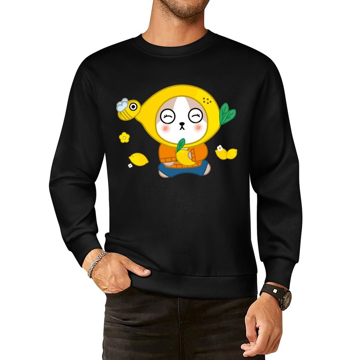 IPBR 250g Crew Neck Long Sleeve Sweatshirt Front GraphicCrew Neck Long Sleeve Sweatshirt4000956