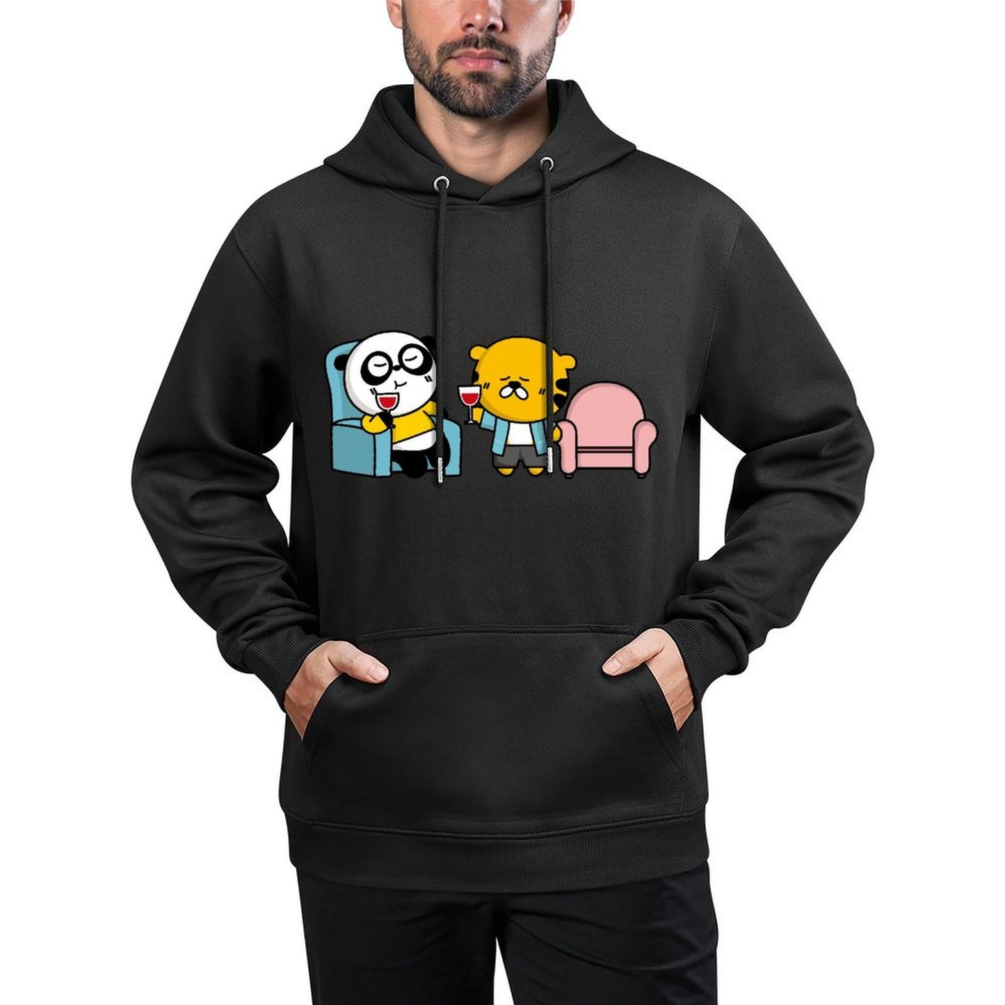 IPBR 250g Hooded Pocket Sweatshirt Front GraphicMen's Hooded  Sweatshirt4000874
