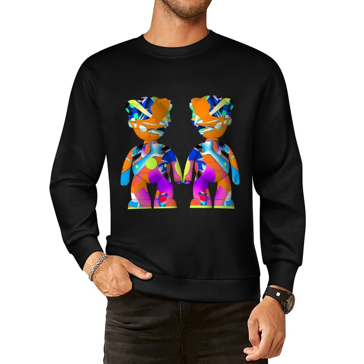 IPIB 250g Crew Neck Long Sleeve Sweatshirt Front GraphicCrew Neck Long Sleeve Sweatshirt6000146-1
