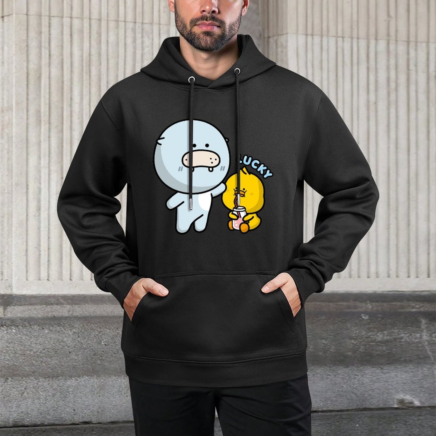 100% Cotton Breathable Front Graphic Hoodies