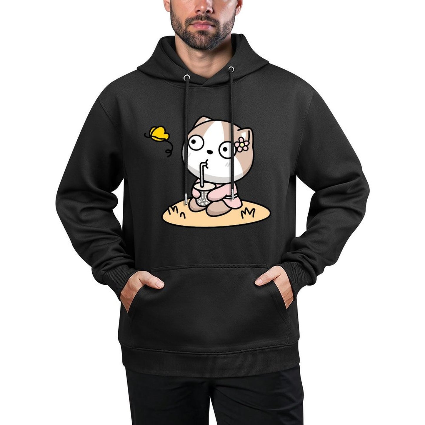 IPBR 250g Hooded Pocket Sweatshirt Front GraphicMen's Hooded  Sweatshirt4000109