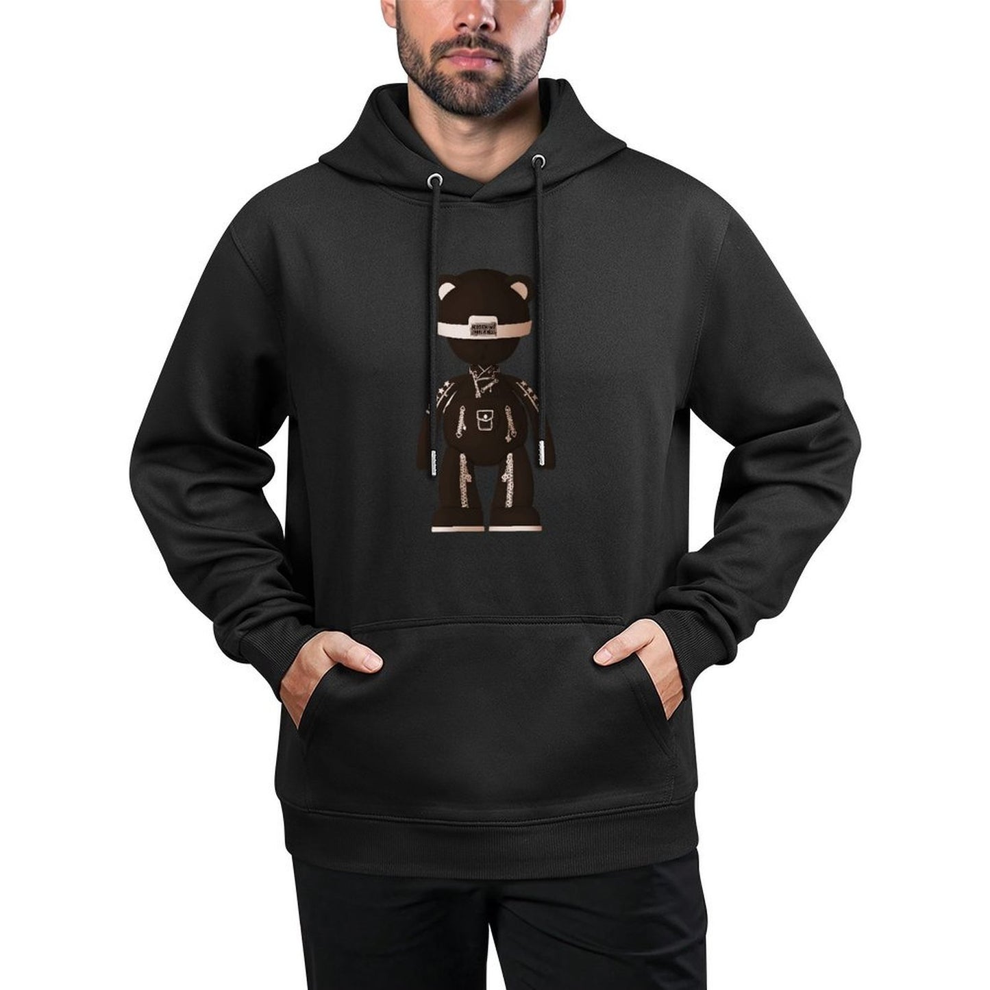 IPIB 250g Hooded Pocket Sweatshirt Front GraphicMen's Hooded  Sweatshirt6000125-2