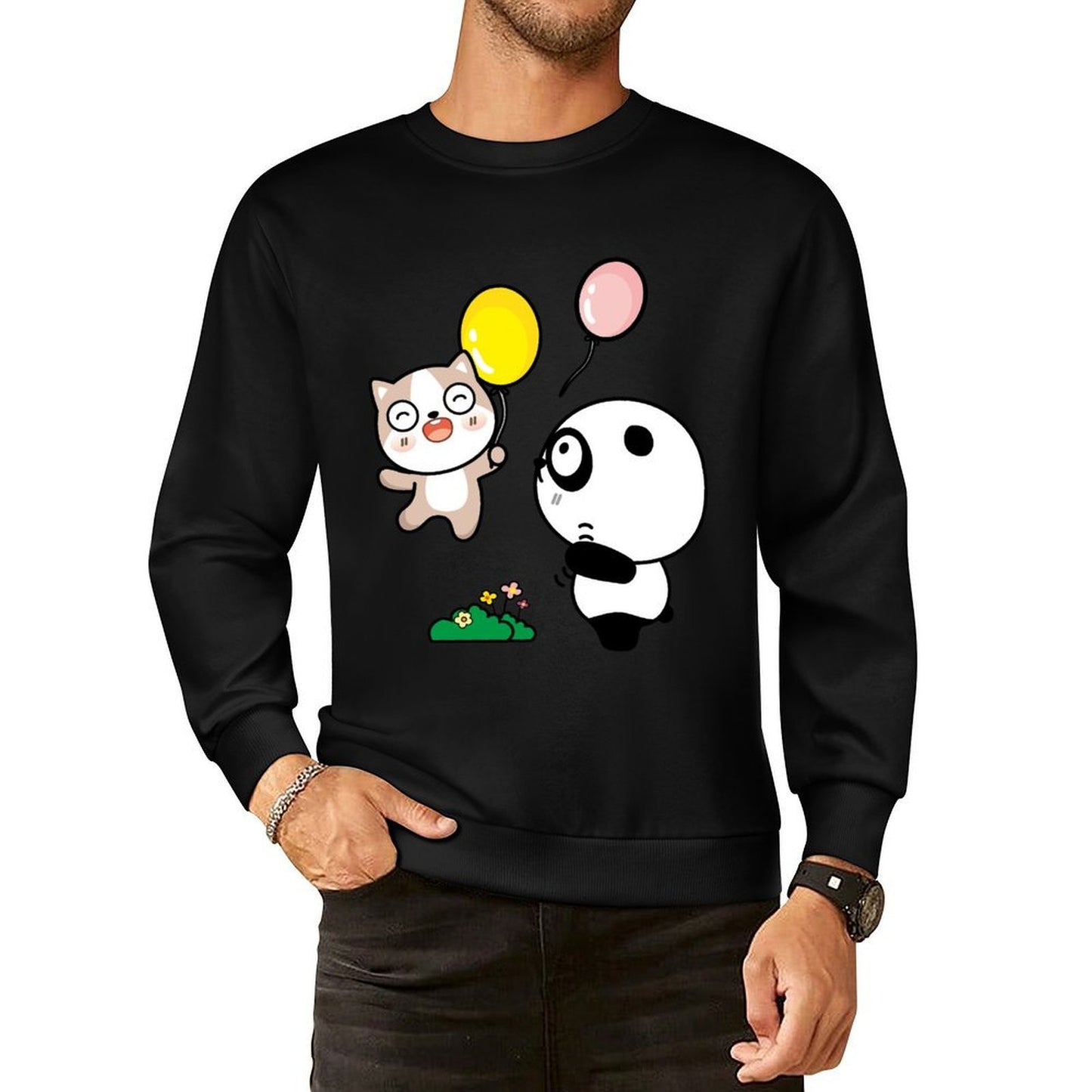 IPBR 250g Crew Neck Long Sleeve Sweatshirt Front GraphicCrew Neck Long Sleeve Sweatshirt4001353