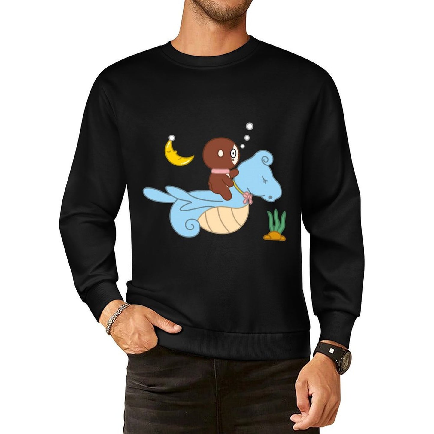 IPBR 250g Crew Neck Long Sleeve Sweatshirt Front GraphicCrew Neck Long Sleeve Sweatshirt4001517