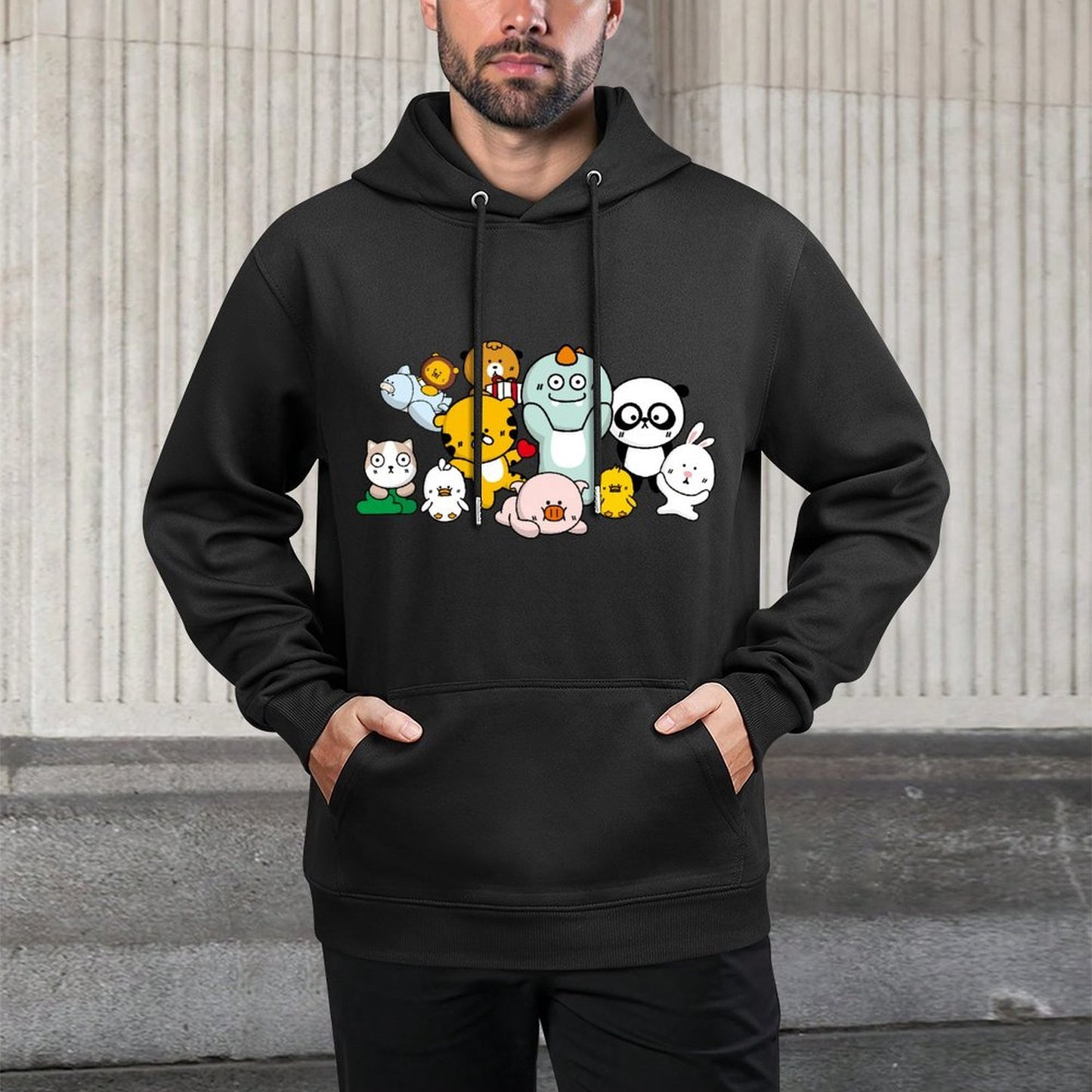 IPBR 250g Hooded Pocket Sweatshirt Front GraphicMen's Hooded  Sweatshirt4000365