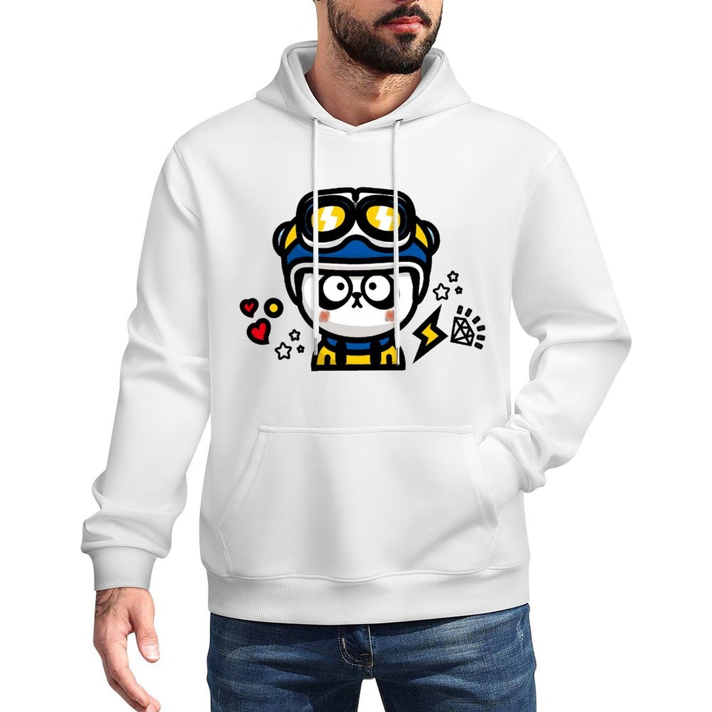 IPBR 250g Hooded Pocket Sweatshirt Front GraphicMen's Hooded  Sweatshirt4001131