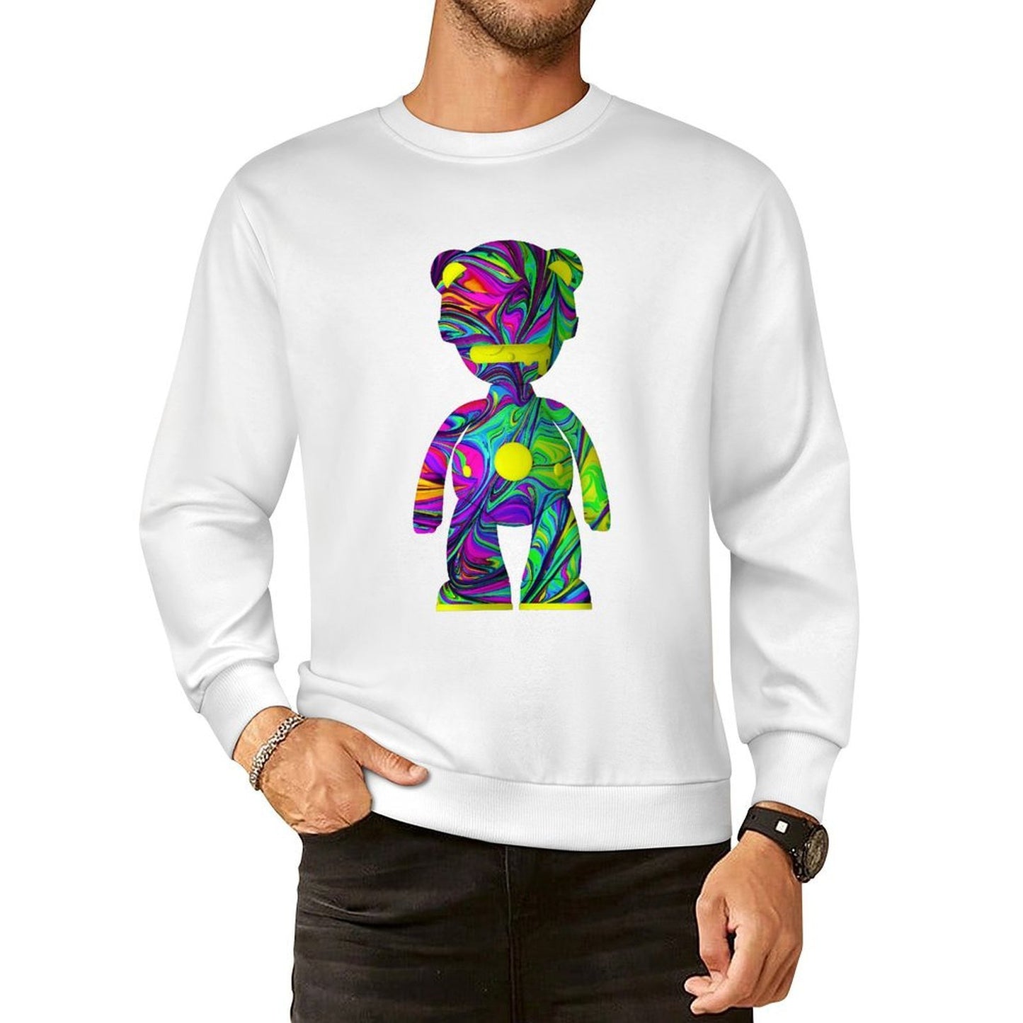 Long Sleeve With Front PatternDailyFit Printed