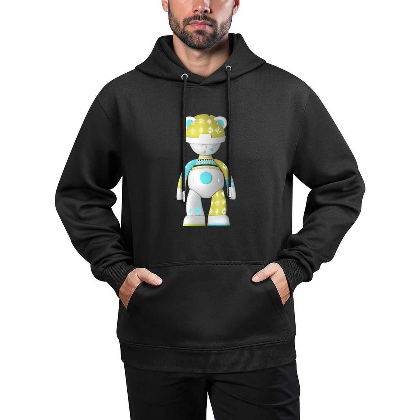 IPIB 250g Hooded Pocket Sweatshirt Front GraphicMen's Hooded  Sweatshirt6000106-4