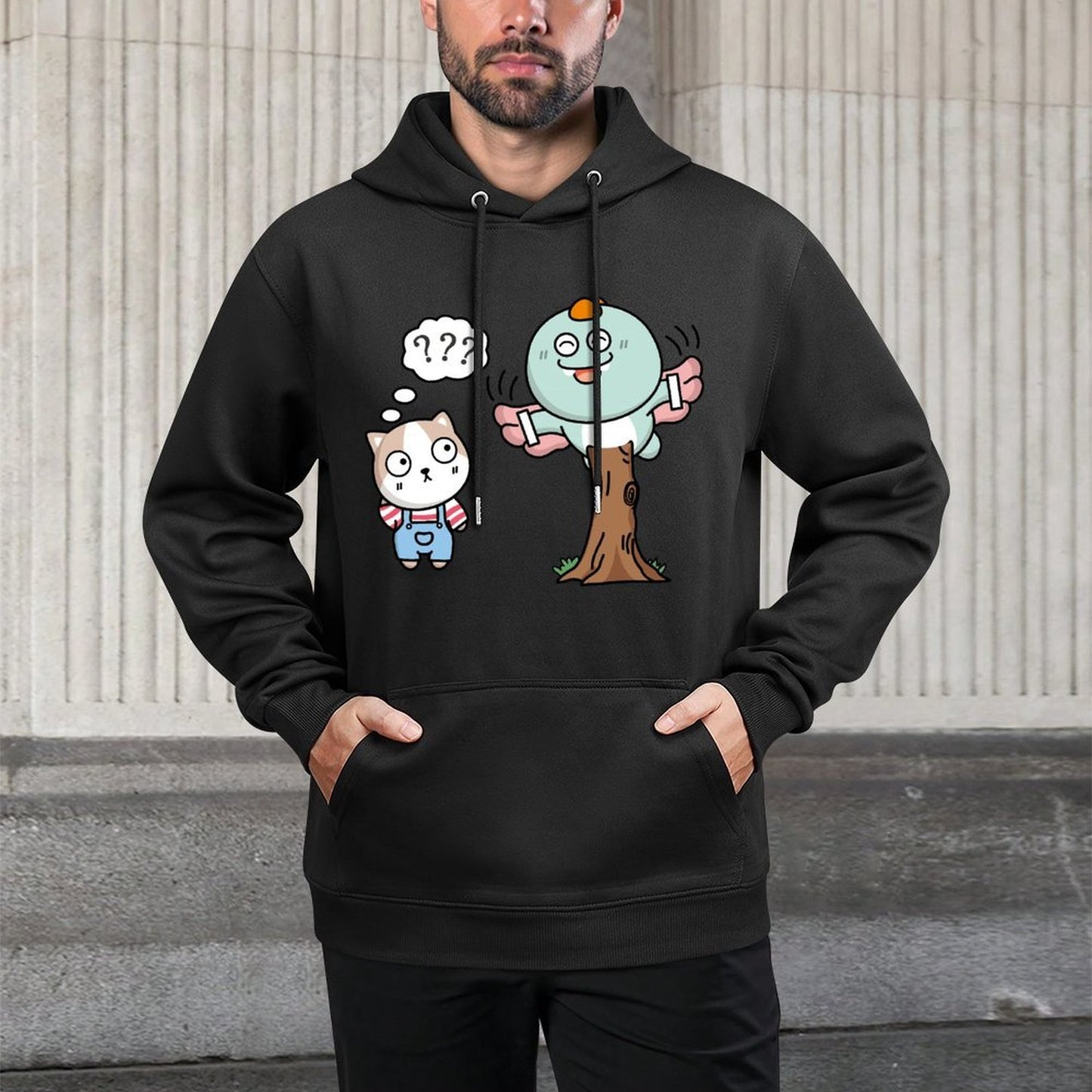 IPBR 250g Hooded Pocket Sweatshirt Front GraphicMen's Hooded  Sweatshirt4000971