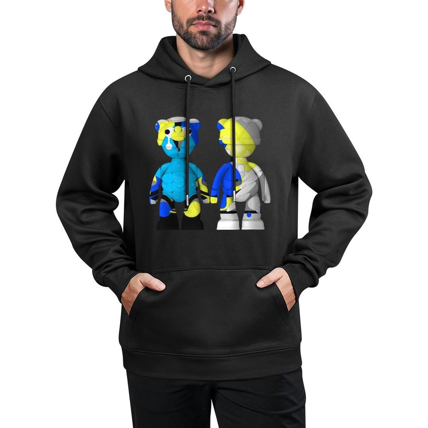 IPIB 250g Hooded Pocket Sweatshirt Front GraphicMen's Hooded  Sweatshirt6000144-3