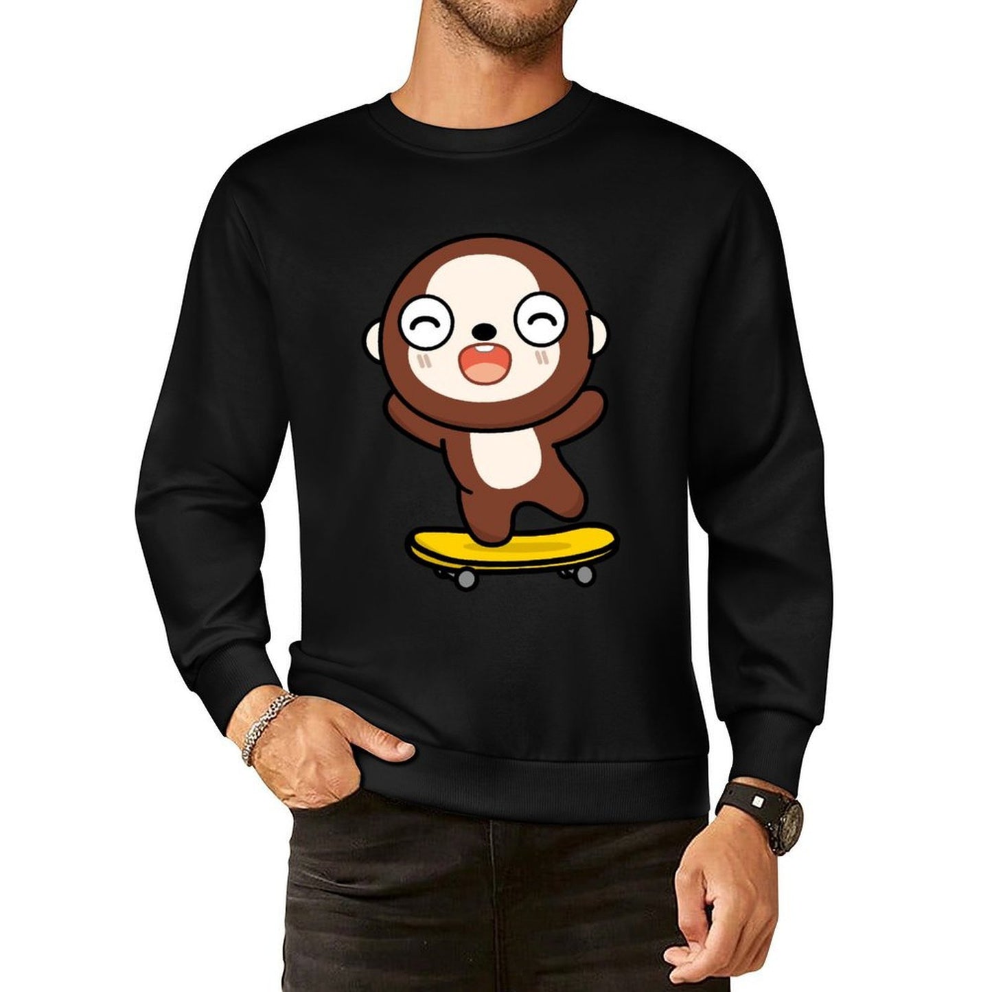 IPBR 250g Crew Neck Long Sleeve Sweatshirt Front GraphicCrew Neck Long Sleeve Sweatshirt4001320