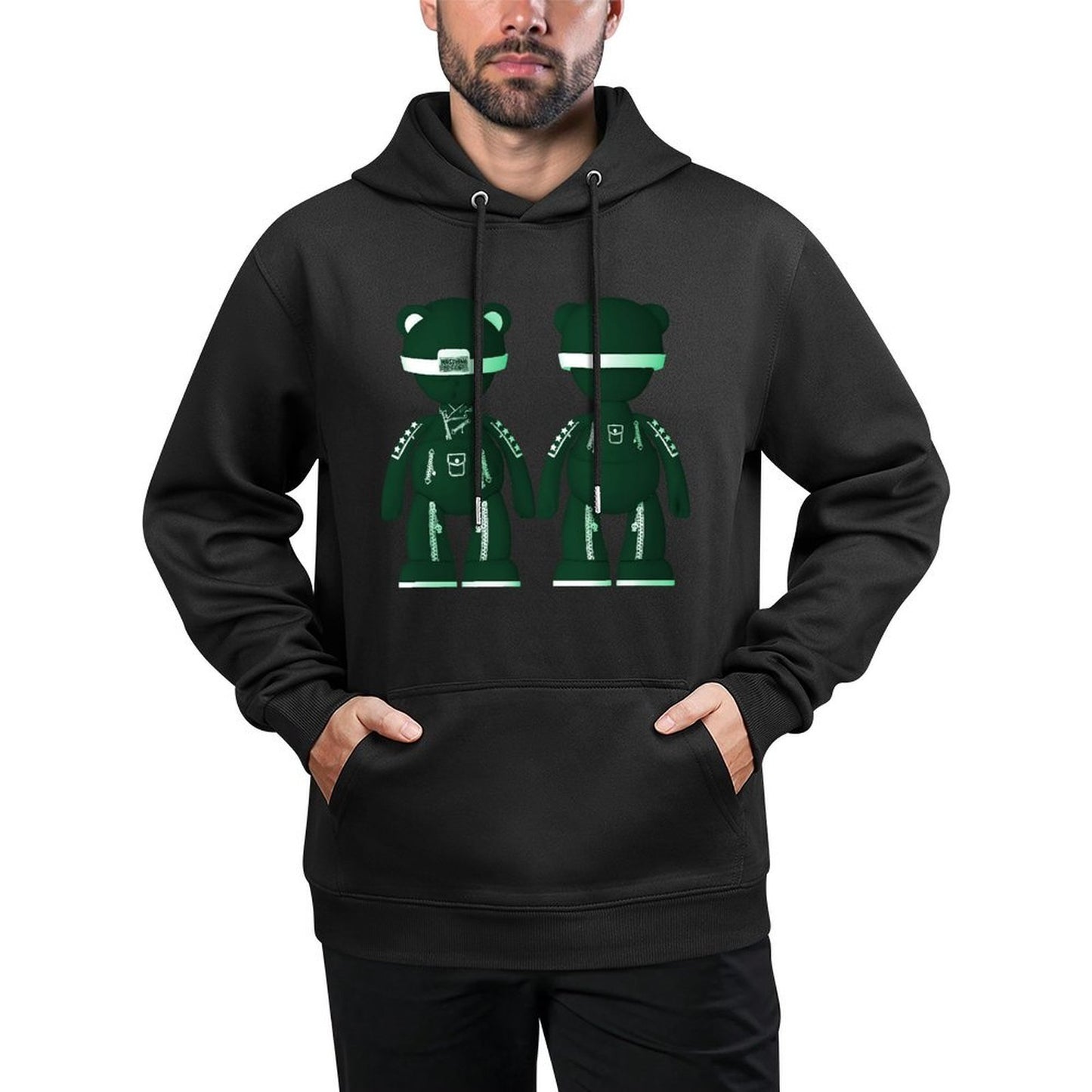 IPIB 250g Hooded Pocket Sweatshirt Front GraphicMen's Hooded  Sweatshirt6000093-6