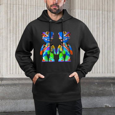 IPIB 250g Hooded Pocket Sweatshirt Front GraphicMen's Hooded  Sweatshirt6000146-4