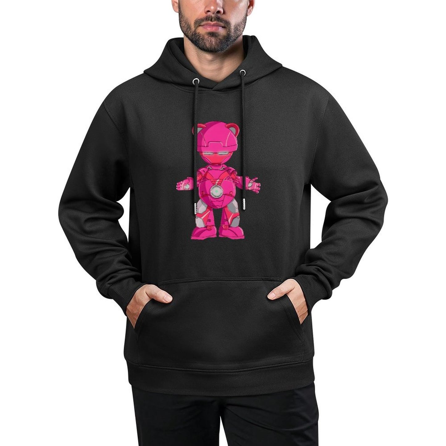 IPIB 250g Hooded Pocket Sweatshirt Front GraphicMen's Hooded  Sweatshirt6000061-4