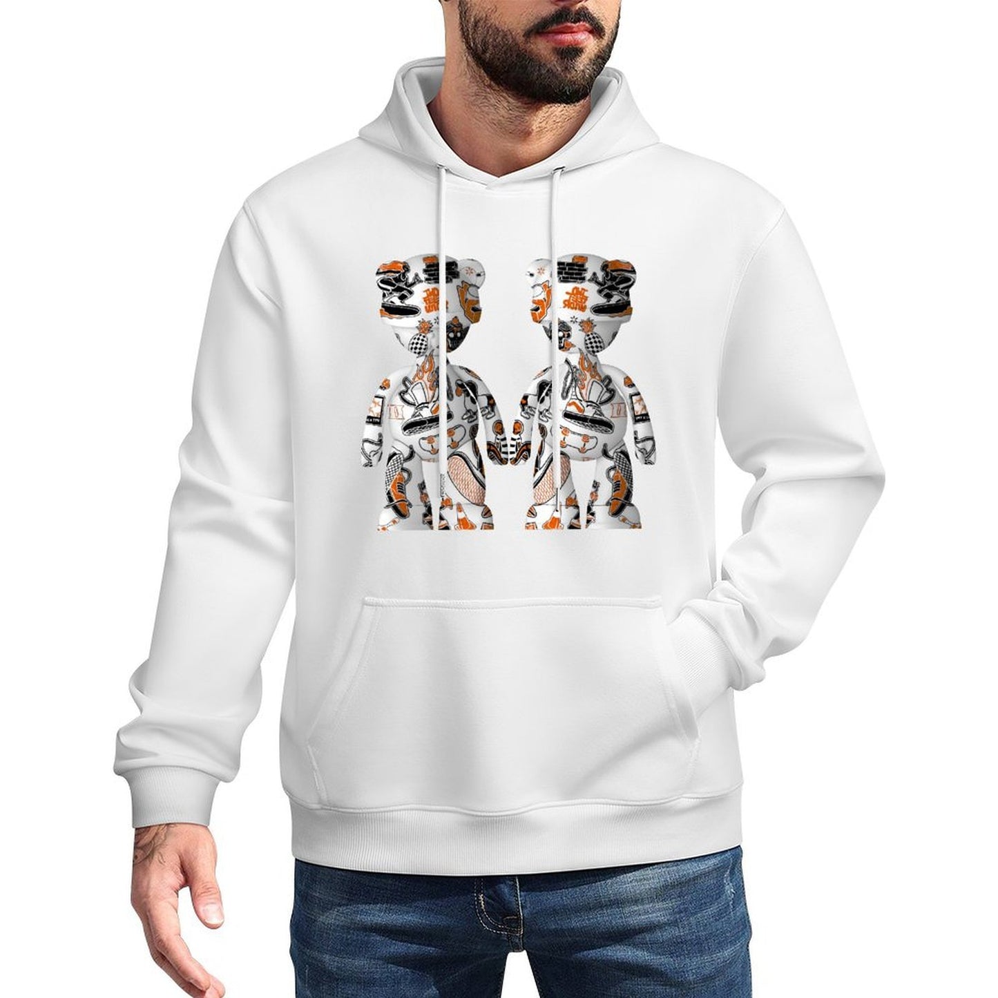 IPIB 250g Hooded Pocket Sweatshirt Front GraphicMen's Hooded  Sweatshirt6000085-3