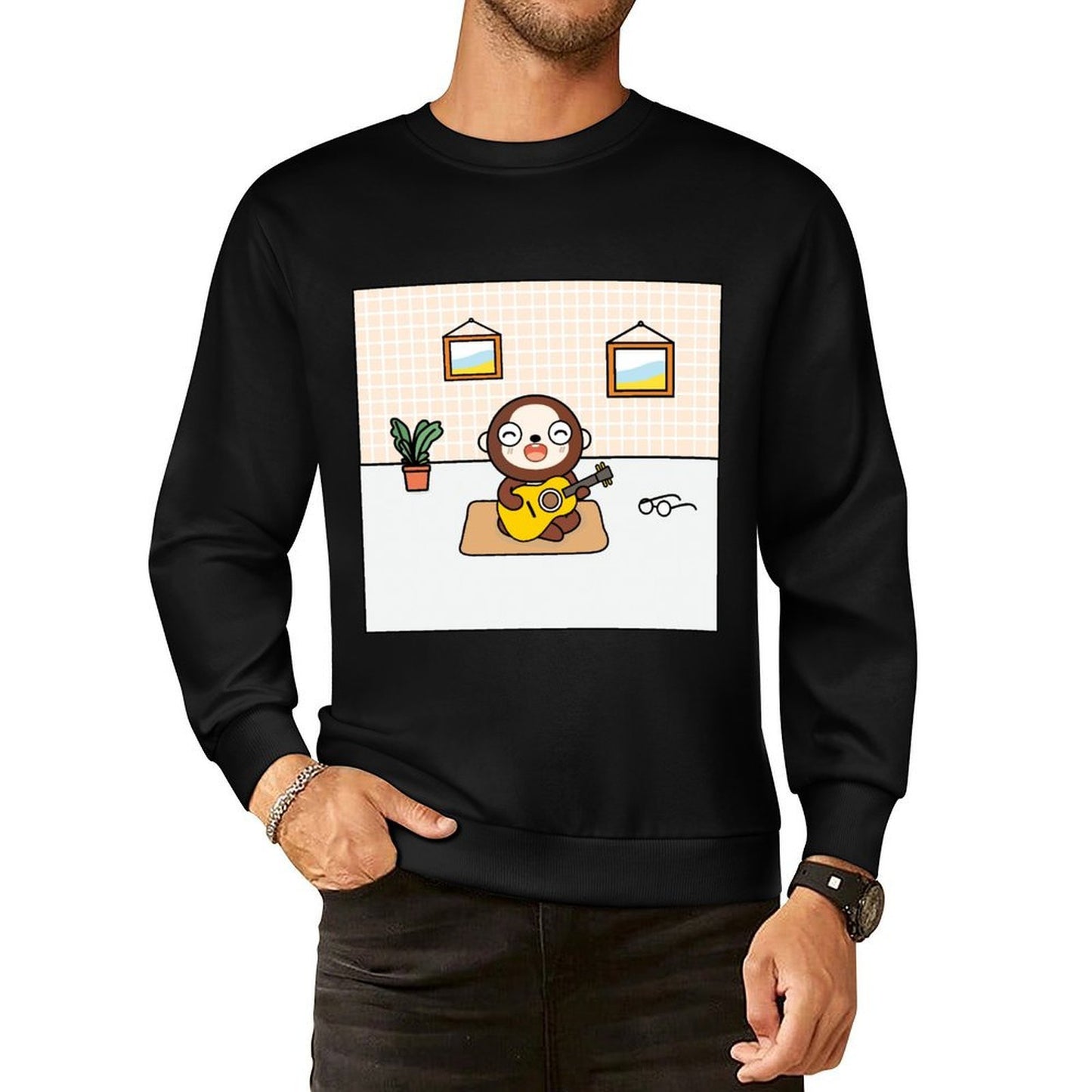 IPBR 250g Crew Neck Long Sleeve Sweatshirt Front GraphicCrew Neck Long Sleeve Sweatshirt4001469