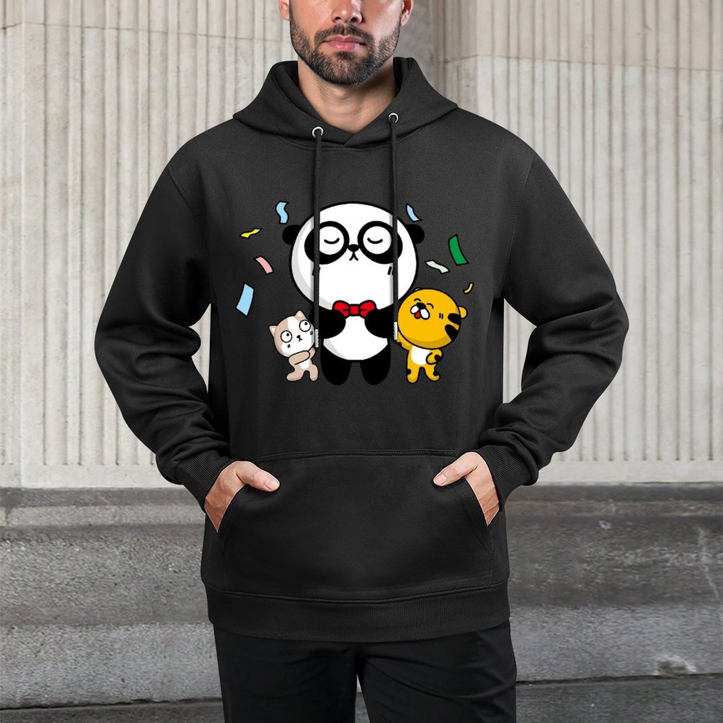 IPBR 250g Hooded Pocket Sweatshirt Front GraphicMen's Hooded  Sweatshirt4000363