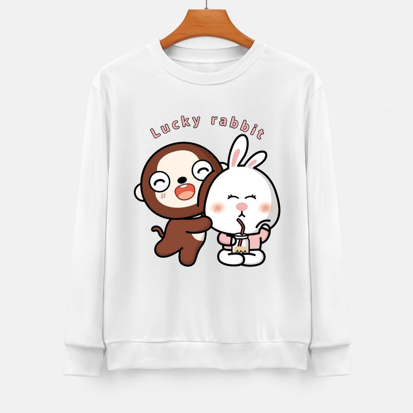 Front Patterned Long Sleeve TopIndoor Soft-Touch