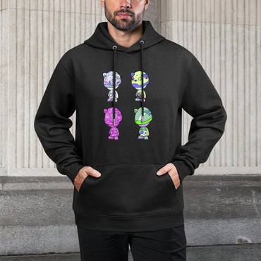 IPIB 250g Hooded Pocket Sweatshirt Front GraphicMen's Hooded  Sweatshirt6000073-4