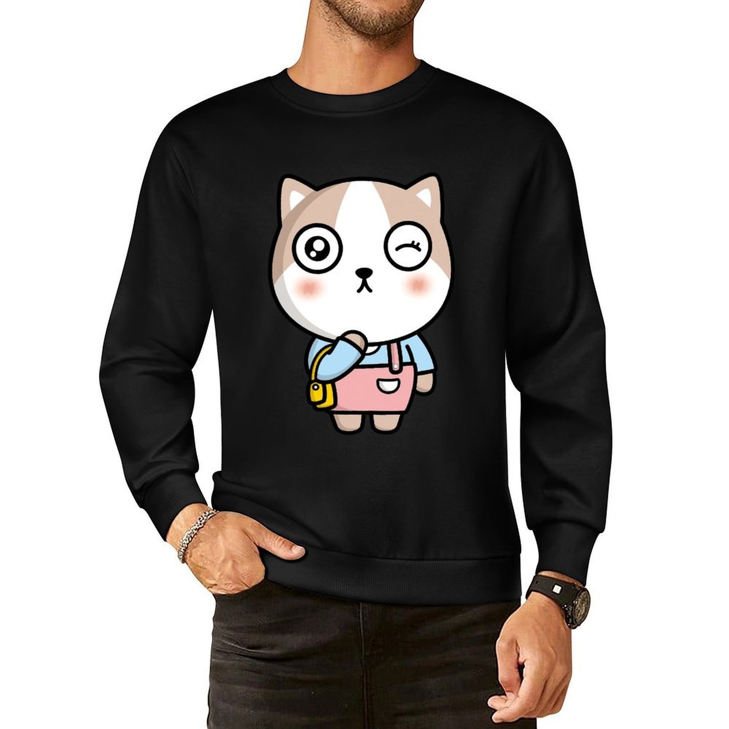 IPBR 250g Crew Neck Long Sleeve Sweatshirt Front GraphicCrew Neck Long Sleeve Sweatshirt4001331