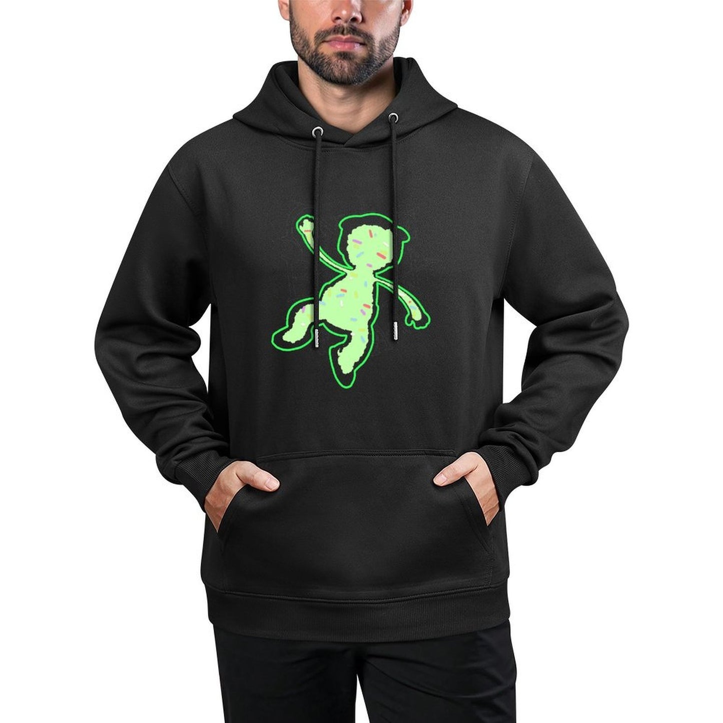 IPIB 250g Hooded Pocket Sweatshirt Front GraphicMen's Hooded  Sweatshirt6000006-6