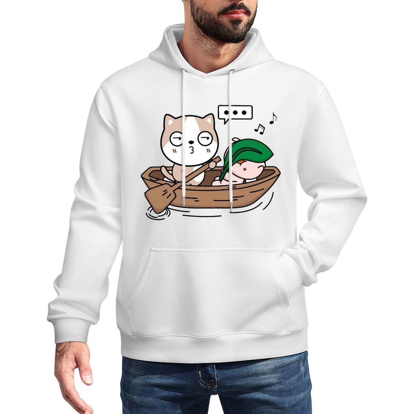 IPBR 250g Hooded Pocket Sweatshirt Front GraphicMen's Hooded  Sweatshirt4000993