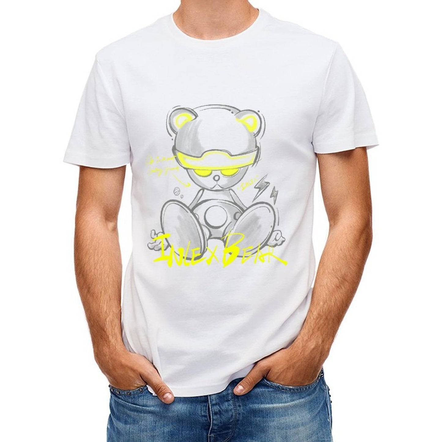 Inlex Bear T-shirtsEverydayTee Batch-Printed T-Shirt