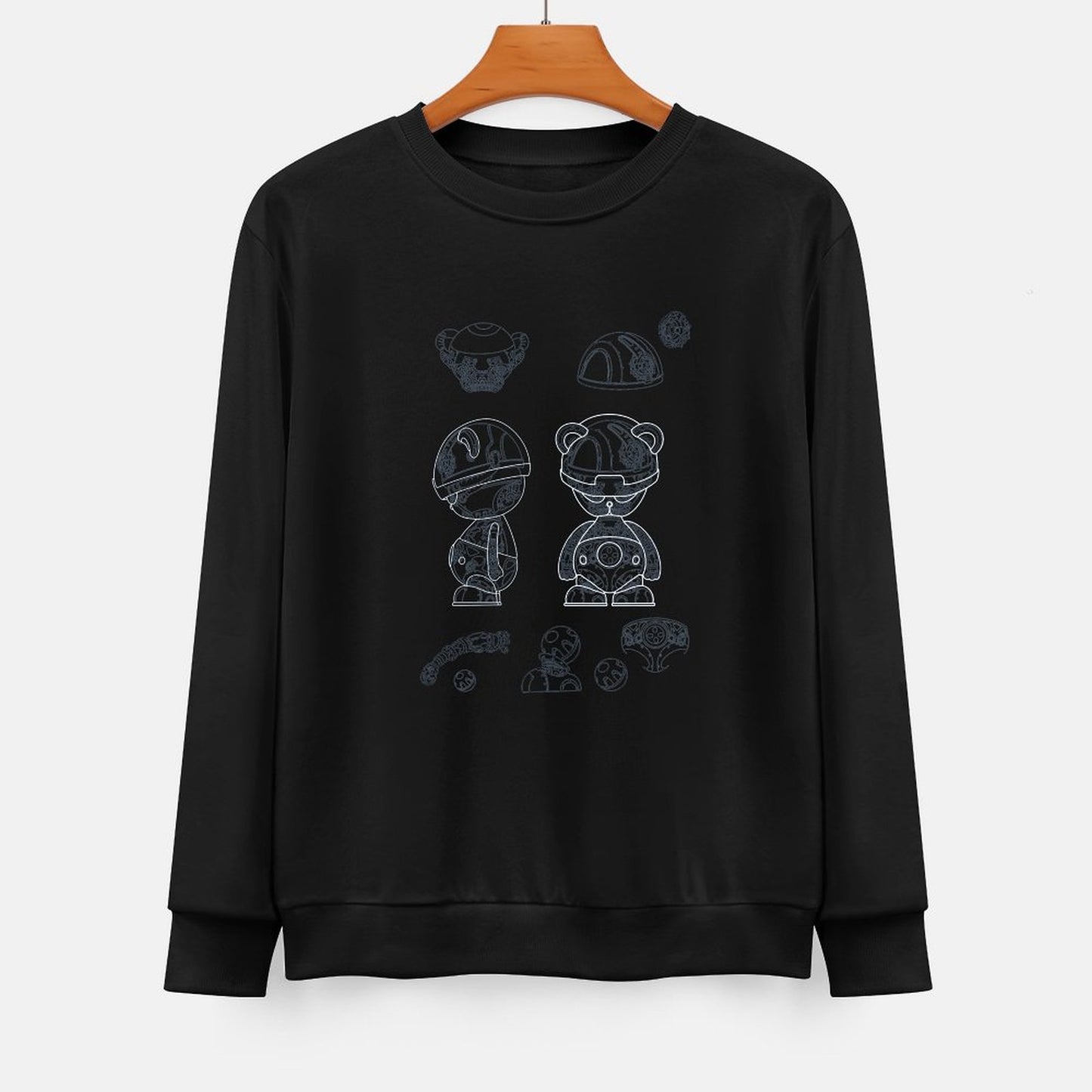 IPIB 250g Crew Neck Long Sleeve Sweatshirt Front GraphicCrew Neck Long Sleeve Sweatshirt6000008-1