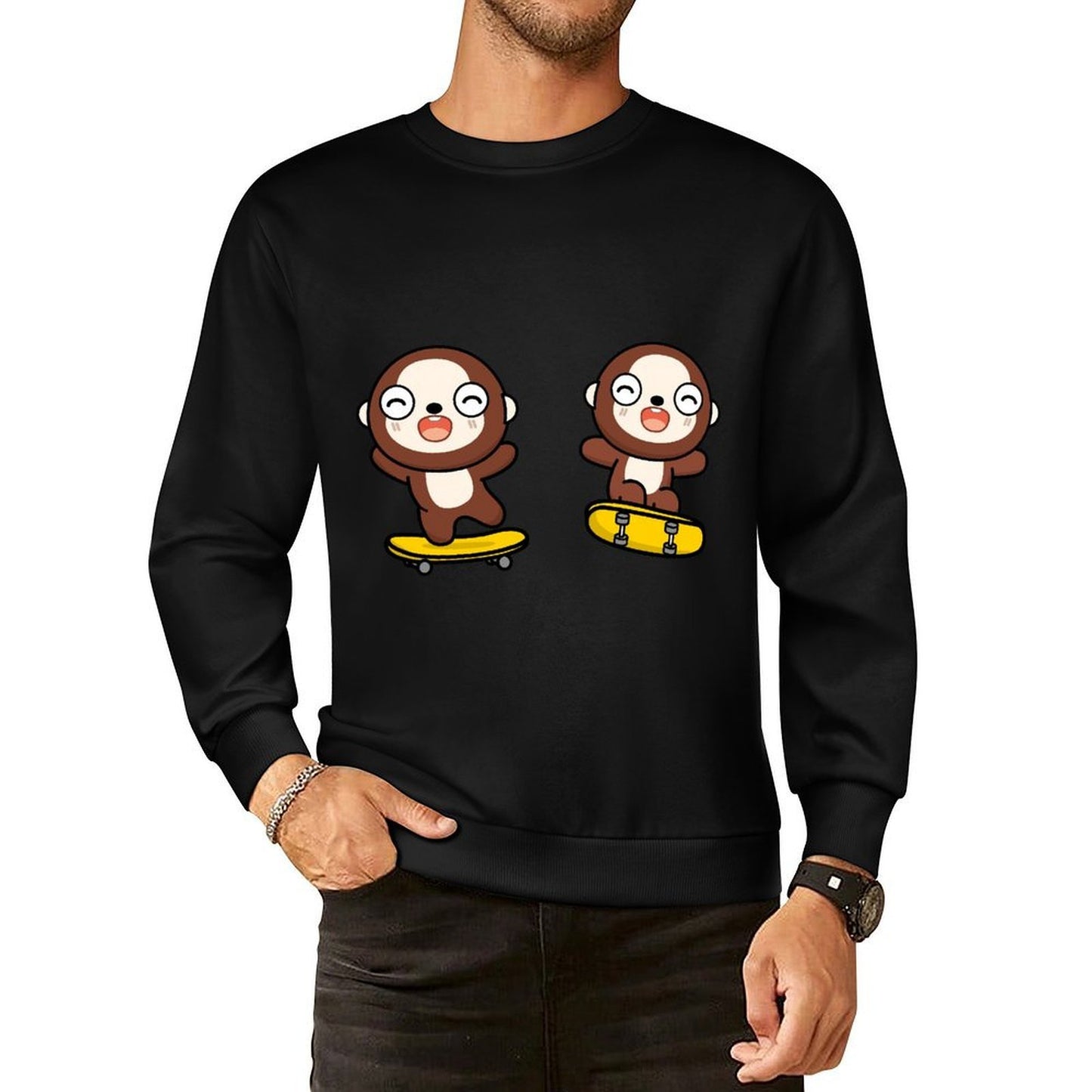 IPBR 250g Crew Neck Long Sleeve Sweatshirt Front GraphicCrew Neck Long Sleeve Sweatshirt4001560