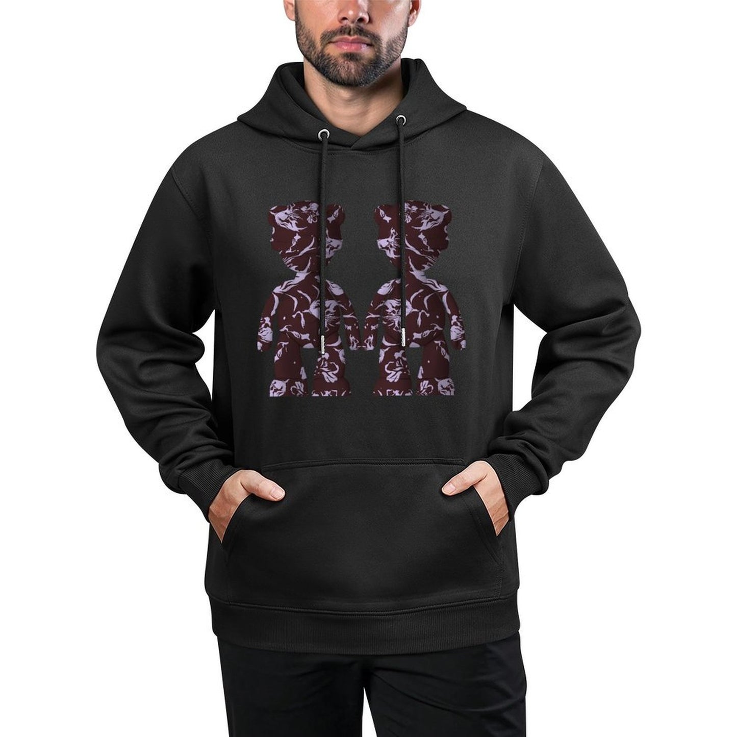 IPIB 250g Hooded Pocket Sweatshirt Front GraphicMen's Hooded  Sweatshirt6000083-2