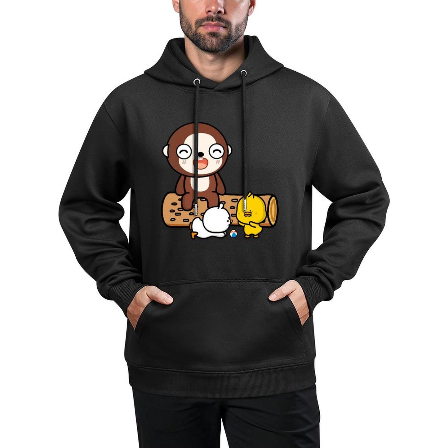 IPBR 250g Hooded Pocket Sweatshirt Front GraphicMen's Hooded  Sweatshirt4001339