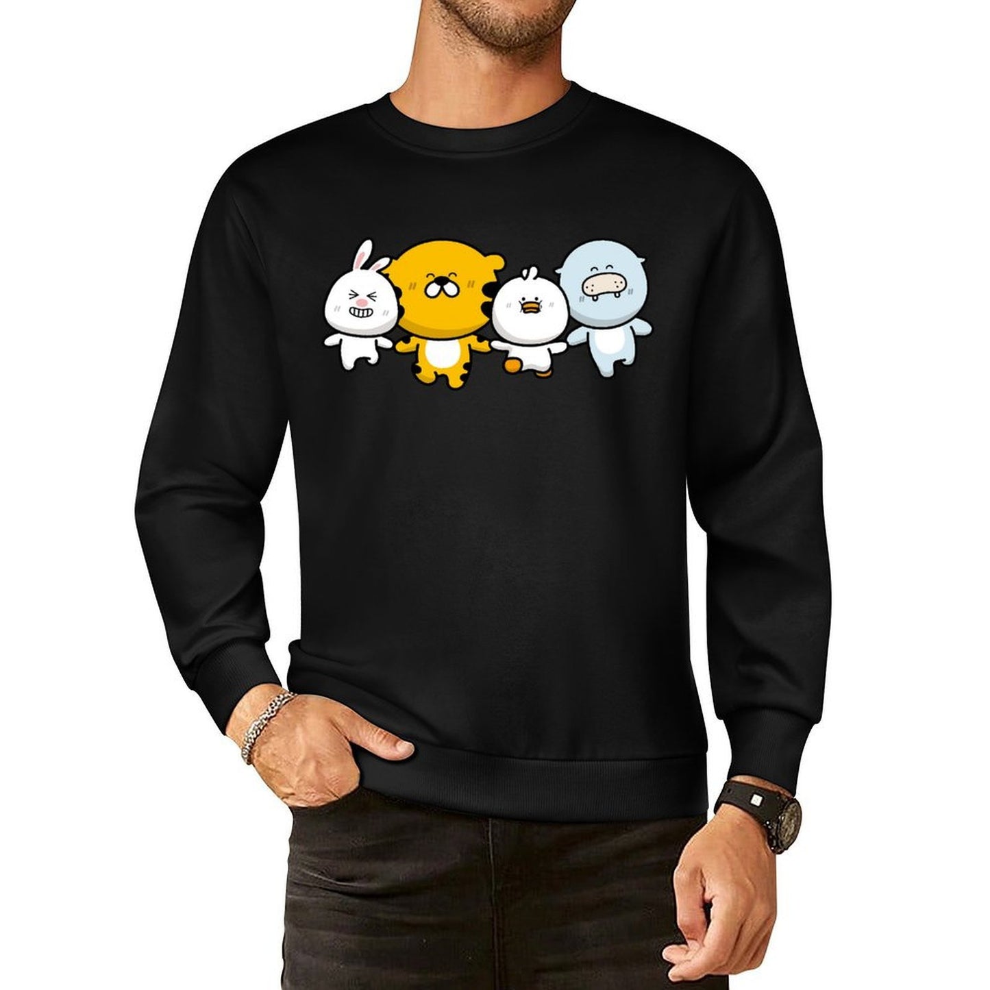 IPBR 250g Crew Neck Long Sleeve Sweatshirt Front GraphicCrew Neck Long Sleeve Sweatshirt4003841