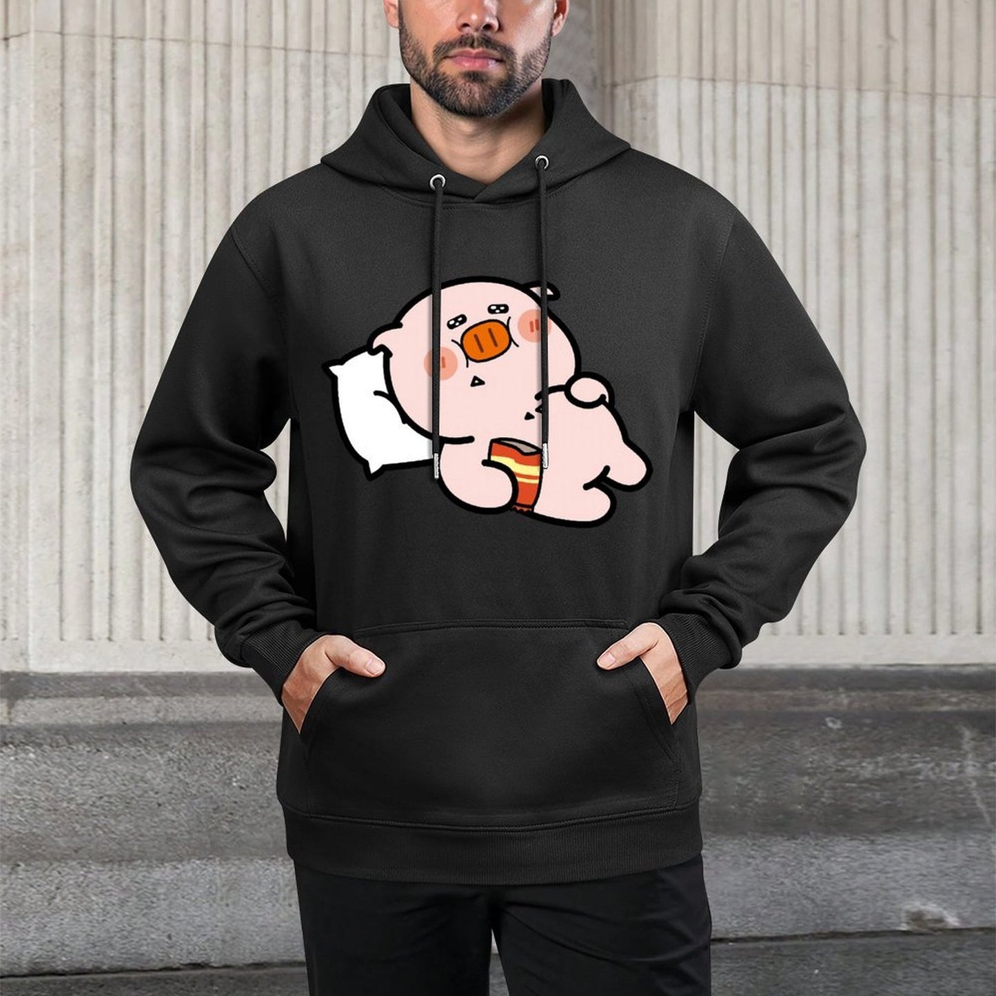 Crewneck ComfortLine Front Graphic Hoodies